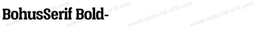 BohusSerif Bold字体转换